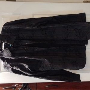 Long sleeve button up cotton shirt size xxl